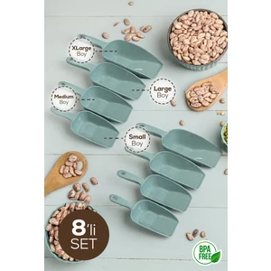 8'li Set Plastik Erzak Kürek Seti Mint