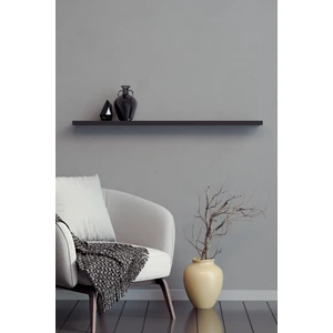 80 Cm Mat Siyah Mdf Duvar Rafı Gizli Bağlantı Kitaplık