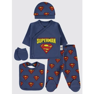 Erkek Bebek Zıbın Takımları Indigo