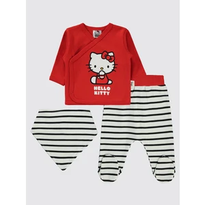 Hello Kitty Kız Bebek Zıbın Takımları Siyah