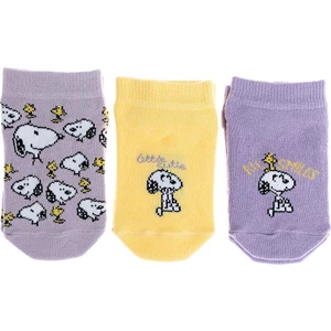 Snooze Baby Snoopy 3'lü Bilek Çorap Kız Bebek