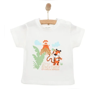 Basic Erkek Küçük Maceracılar Baskılı T-Shirt Erkek Bebek