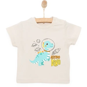 Basic Erkek Astro Dinozor Baskılı T-Shirt Erkek Bebek