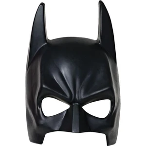 Siyah Renk Çocuk Boy Arkadan Lastikli Batman Maskesi Yarasa Adam