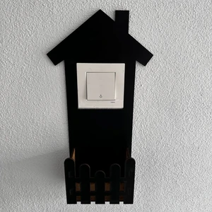 Lina Hobby Dekoratif Kutu Bölmeli Ev Tasarımlı Priz Çerçevesi