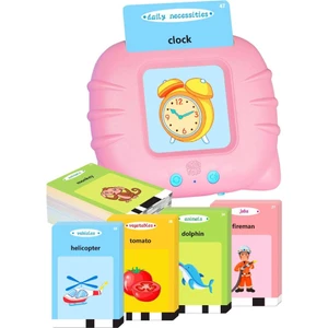 224 Adet 2-6 Yaş Çocuklar için Erken Eğitim Flash Kartları - Pembe (Yurt Dışından)