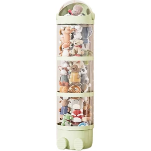 Fermuarlı Hayvan Saklama Tüpü, Dikey Oyuncak Saklama Tüpü, Dikey Doldurulmuş Hayvan Tüpü, Kapaklı Dönme Tekerlekli Bebek Saklama Tüpü, Pet Şeffaf Kova (Yurt Dışından)