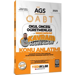 Yediiklim Yayınları 2025 Meb Ags Öabt Okul Öncesi Öğretmenliği Kavram Haritaları Konu Anlatımı - Hasan Sanlı