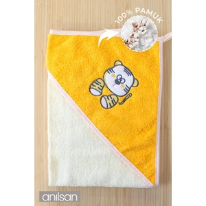 %100 Pamuk Bebek Kundak Havlusu - Sevimli Kaplan Desenli Yumuşak Bebek Havlusu Seçenekleri