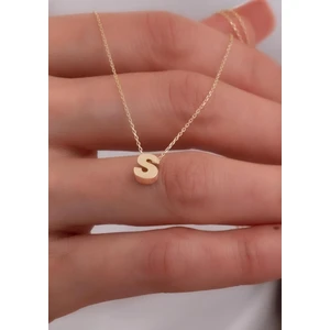 Bayar Gold 14 Ayar Altın S Harf Kolye