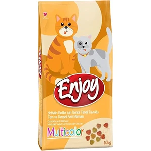 Renkli Taneli Tavuklu 10 kg Yetişkin Kedi Maması