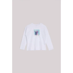 Bg Store Kız Çocuk Beyaz T-Shirt