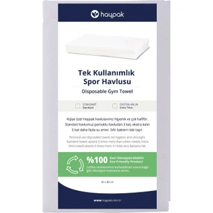 Tek Kullanımlık Spor Havlusu Ekstra Kalın - 35 Adet