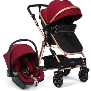 Baby Plus Canyon Travel Sistem V2 Bebek Arabası Puset Kırmızı