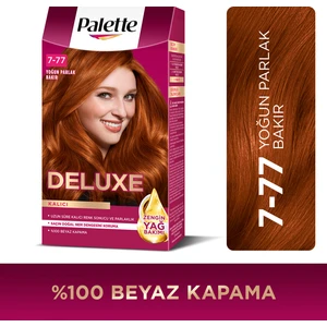 Deluxe Kalıcı Renkler 7-77 Yoğun Parlak Bakır Saç Boyası