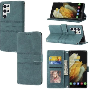 Manyi Market Samsung Galaxy S23 Ultra Darbeye Koruyucu Cüzdan Kılıf Için Flip Case (Yurt Dışından)