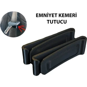 Gadget Gurme GadgetGurme 5 Adet Ünıversal Emniyet Kemeri Sabitleme Aparatı-Emniyet Kemeri Tutucu 5 Adet Tüm Araçlara Uygun