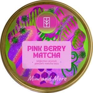 Mim and More Pink Berry Matcha - Böğürtlen Aromalı Pembe Superfood Matcha Tozu, 25 gr