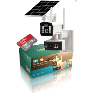 O-kam-3920 6mp 4g Solar Dual Lens Ptz Kamera 128 GB Hafıza Kartlı