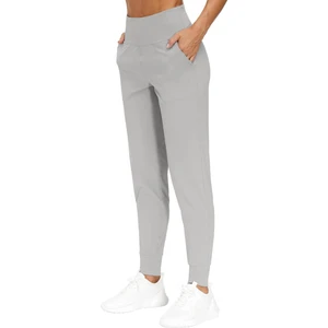 Ghassy Co. Kadın Yüksek Bel Yoga Koşu Egzersiz Joggers Hafif Eşofman Altı