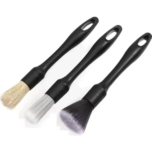 3'lü Detay Fırça Seti Siyah (Değişebilir Başlık)
