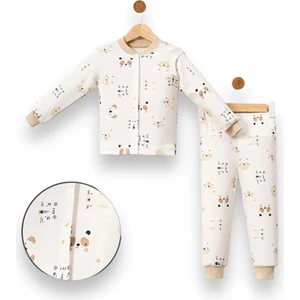 Erkek Çocuk  Baskılı Pamuklu 2'li Pijama Takımı
