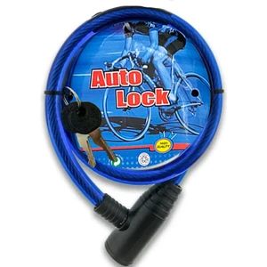 Autolock Çelik Halatlı Bisiklet-Scooter-Bebek Arabası Kilidi - (Yedek Anahtarlı)
