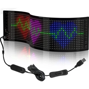 LD Teknoloji Matrix LED Panel 16X64 Cama Telefon Kontrollü LED Ekran Panel Boy Genişlik 9 cm Uzunluk 36 cm