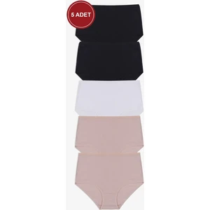 Koza İç Giyim Kadın 5'li Fitilli Ekstra Yüksek Bel Külot