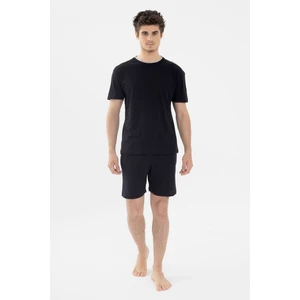 Erkek Double Yaka Şortlu Pijama Takımı Lacivert