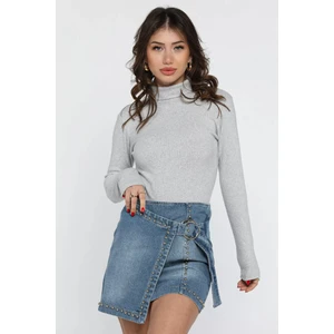 Balıkçı Yaka Fitilli Body Bluz