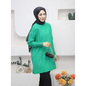 Uğur Butik Zikzak Model  Merserize Triko Tunik