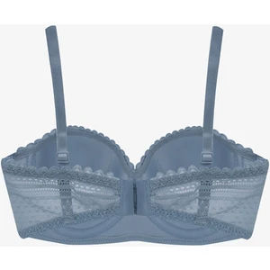 Kadın Dolgusuz Dantelli Straplez Sütyen