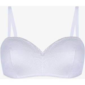 Kadın Dolgusuz Dantelli Straplez Sütyen