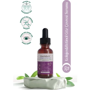 Göz Çevresi Serumu 20 ml Kolajen Retinol Elastin ve Hyaluronik Asitli Nemlendirici
