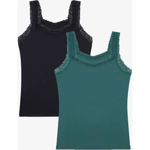 Kadın 2'li Dantel Askılı Atlet