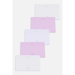 Kız Çocuk 5'li Pamuklu Dantel Detaylı Boxer