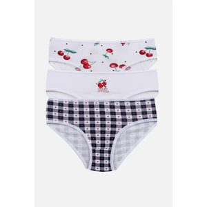 Kız Çocuk 3'lü Penguen Desenli Slip