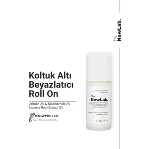 The NewLab. Arbutin, Niacinamide ve Meyan Kökü Özü içerikli Koltuk Altı Beyazlatıcı Roll on 50 ml