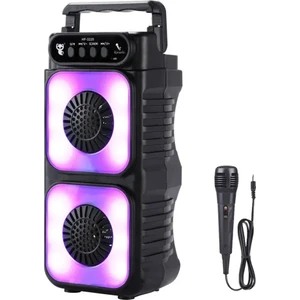 Polygold LF1576 Rgb Ledli Mikrofonlu Radyolu Bluetooth Hoparlör