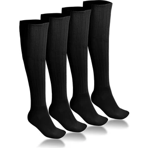 Ciho Socks 4 Çift Diz Altı Kışlık Kadın Yünlü Uyku Çorabı Soft Touch