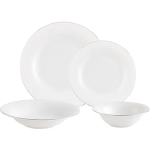 Dormir 6 Kişilik 24 Parça Yemek Takımı - Beyaz/silver