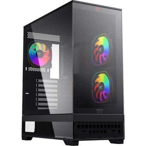 CF925 Tamperli Cam Gaming Oyuncu Kasası Siyah - 3 Rgb Fanlı, Kumandalı, Itx/m-Atx/atx/e-Atx Uyumlu