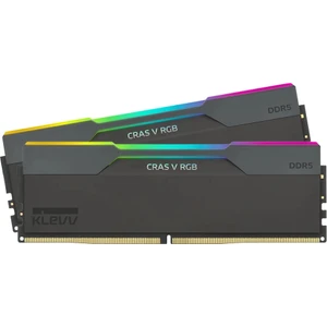 KLEVV Cras V RGB 32GB (2x16GB) 6400MHz CL32 INTEL XMP 3.0 – AMD EXPO DDR5 Heatsink Obsidian Black Ram (KD5AGUA80-64A320G)