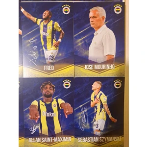 Odyak Kart Fb Fenerbahçe 2024-2025 Imzalı Sezon Taraftar Futbolcu Oyuncu Kartları Kıck Off Box Orijinal Lisanslı Ürün