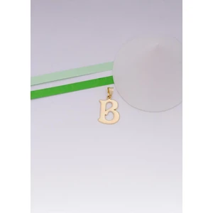 Bayar Gold 14 Ayar Altın B Harf Şirin Kolye Ucu
