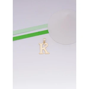 Bayar Gold 14 Ayar Altın K Harf Şirin Kolye Ucu