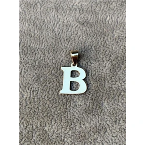 Bayar Gold 14 Ayar Altın İki Boyutlu B Harfli Kolye Ucu