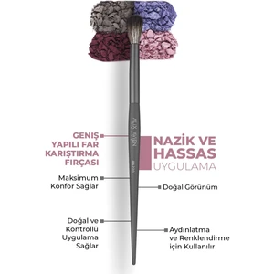 Alix Avien Geniş Yapılı Far Karıştırma Fırçası - Dome Blending Brush AA220
