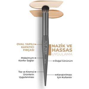 Alix Avien Oval Yapılı Kapatıcı Fırçası - Round Brush AA142